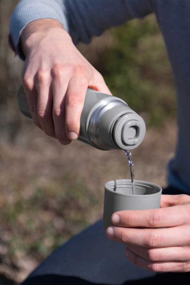 Grey Leo 16.9oz. Stainless Steel Thermos, Alternate, color, GREY
