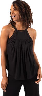 JJwinks Wine Down Built-In Shelf Racerback Tank Lounge & Sleep Top