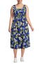  Lapis Blue Floral Tropic