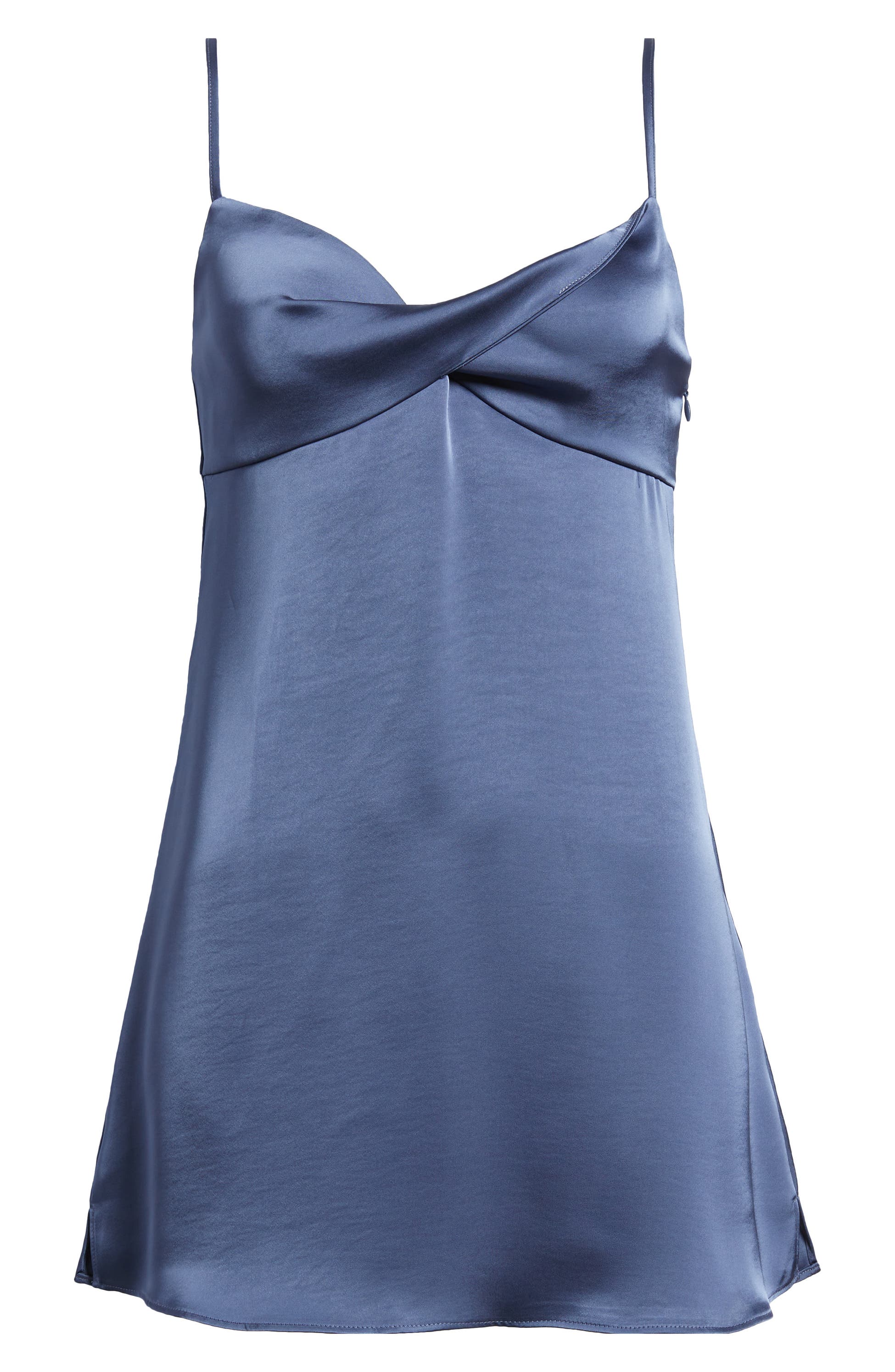 Twist Front Satin Minidress