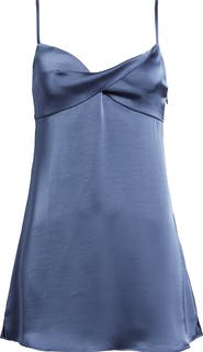 BP. Twist Front Satin Minidress