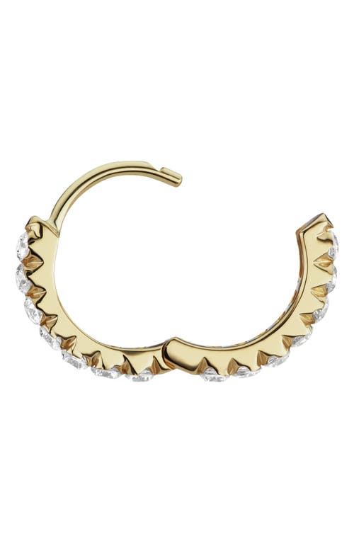 Maria Tash Invisible Set Diamond Single Clicker Hoop Earring