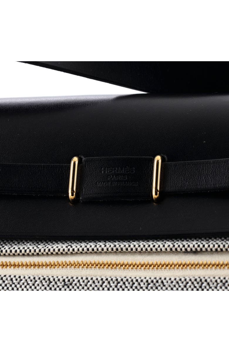 Pre-Owned Hermes Herbag Zip Toile and Leather 20, Alternate, color, Noir