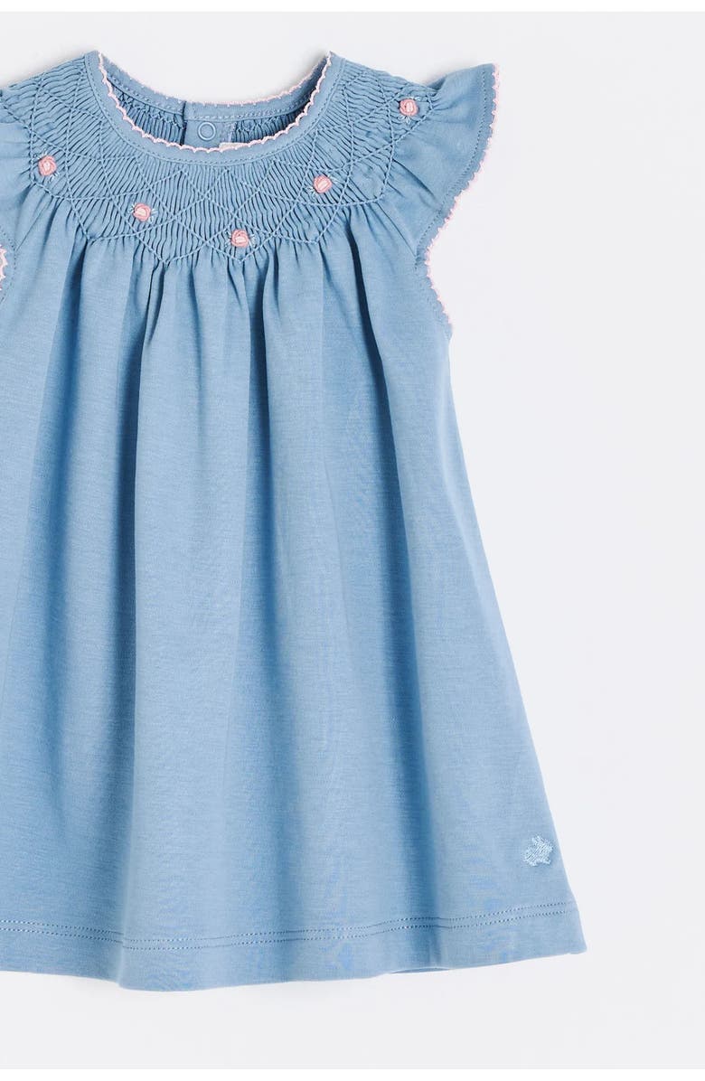 Babycottons Peony Dress for Infant, Alternate, color, Light-Blue