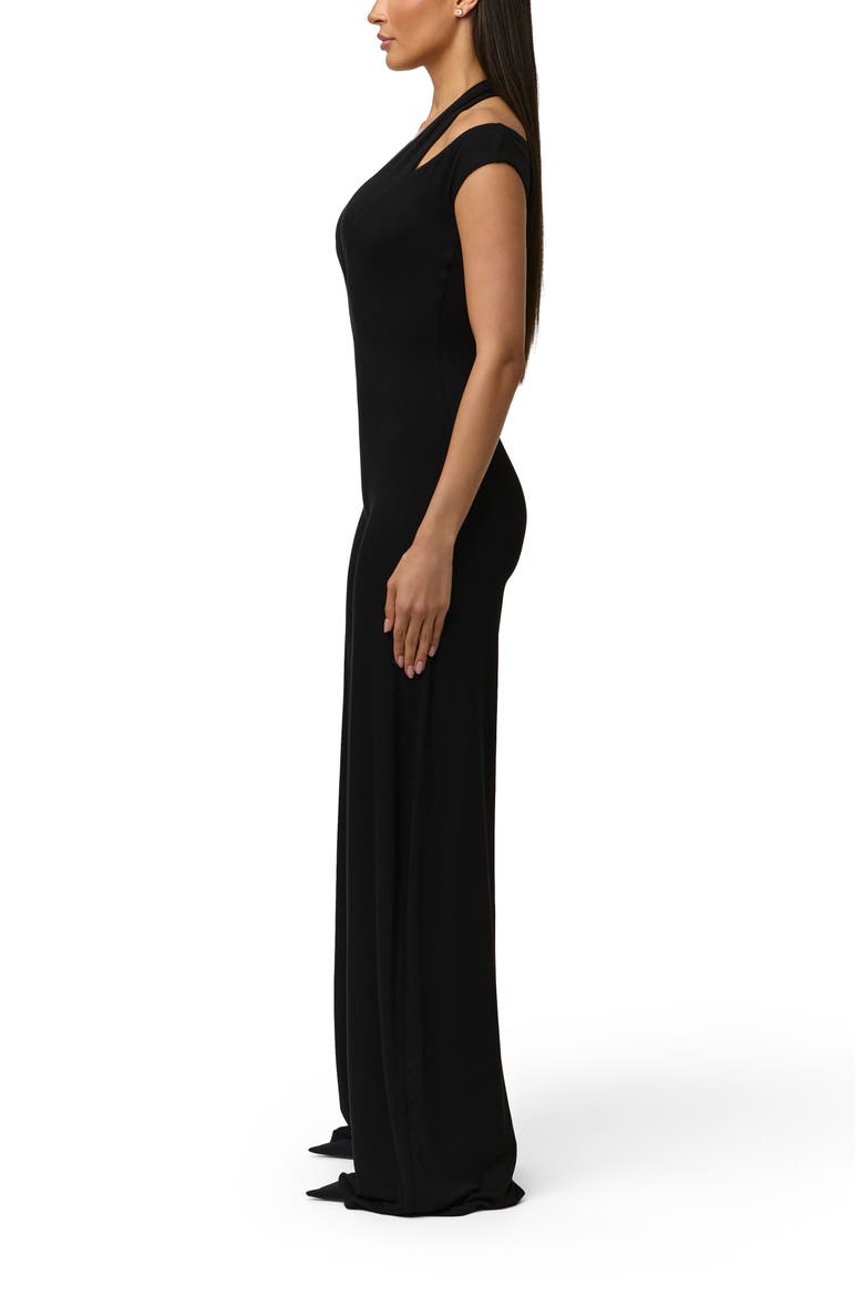 Smooth Wide Leg Jumpsuit, Alternate, color, BLACK