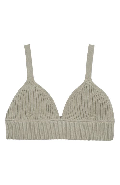 Michael Kors Collection Cashmere Rib Bra In Almond