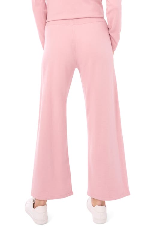 Vince Camuto High Waist Knit Sweatpants In Pink