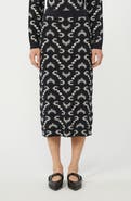 Weekend Max Mara Vacuo Embroidered Knit Skirt