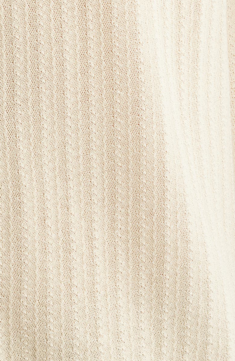 NN07 Nalo 6561 Short Sleeve Knit Cotton Button-Up Shirt, Alternate, color, Ivory