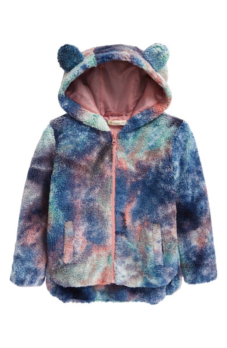 Tucker + Tate Kids' Faux Shearling Hooded Jacket, Main, color,