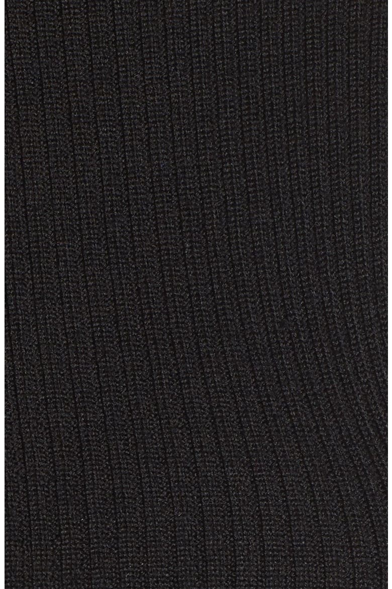 ASTR 'Nellie' Crop Mock Neck Sweater, Alternate, color, BLACK