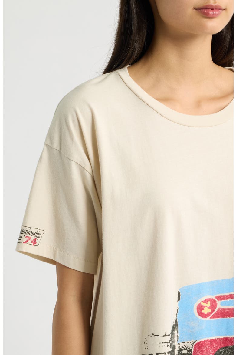 Racecar Wrap Around Graphic Tee, Alternate, color, DIRTY WHITE