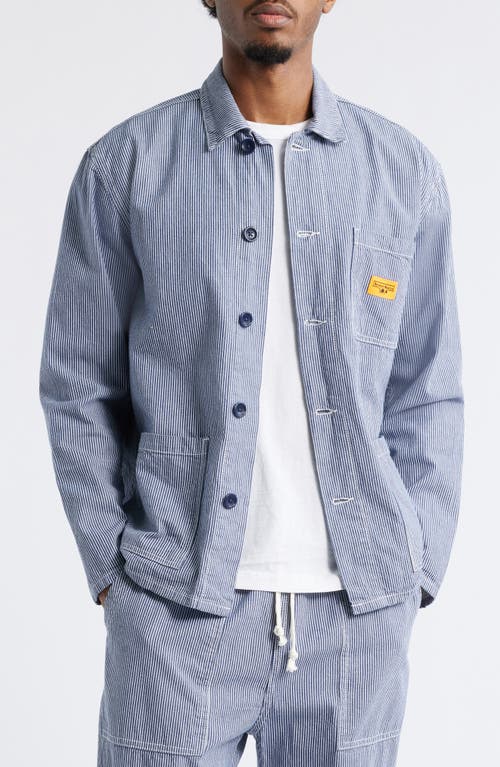 Service Works Hickory Stripe Chore Jacket In Hickory