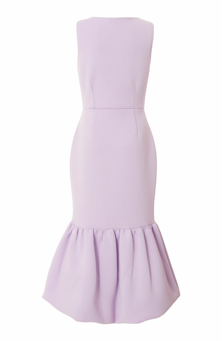 QUIZ Scuba Foam Square Neck Bubble Hem Maxi Dress, Alternate, color, 