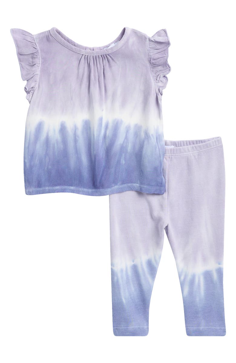 Splendid Tie Dye Shirt & Leggings Set, Main, color, Lavender Tie Dye