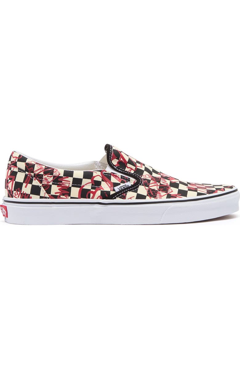 Vans Check Print Crew Classic Crew Slip-On Sneaker, Alternate, color,