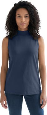 Roaman's Ultimate Sleeveless Mockneck Tee