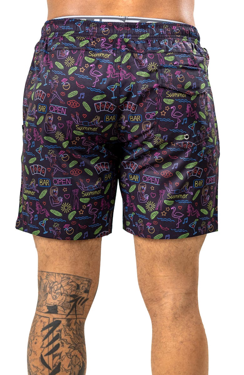 Maceoo Marthyr Swim Trunks, Alternate, color, Black