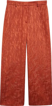 Dries Van Noten Paxy Abstract Swirl Jacquard Straight Leg Pants