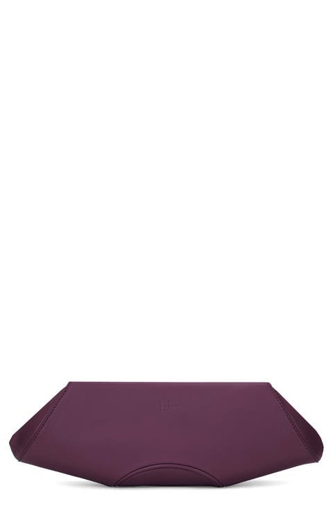 Mini Elizabeth Baguette Leather Frame Clutch