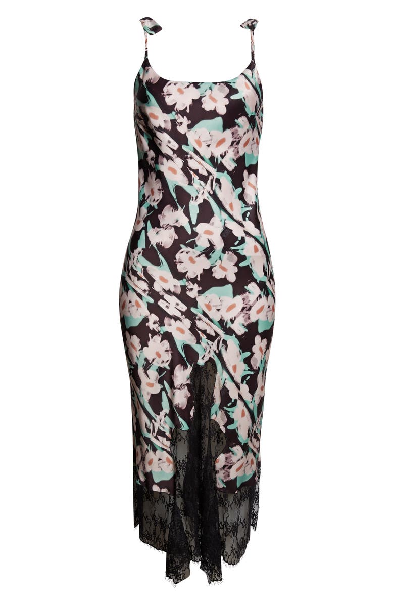 Collina Strada Cypress Painted Daisy Lace Trim Slipdress, Alternate, color, Black Painted Daisy