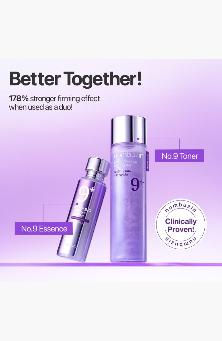 Numbuzin No.9 NAD+ PDRN Glow Boosting Toner, Alternate, color, 