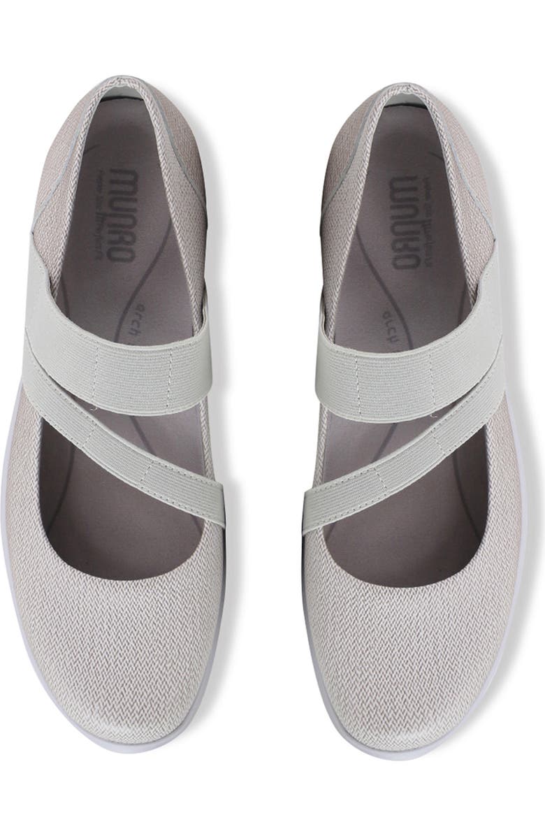 Munro Cass Mary Jane Flat, Alternate, color, Taupe Nubuck