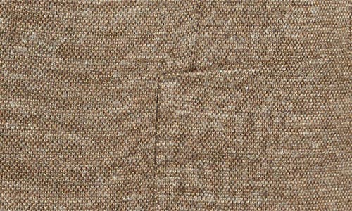 Jack Victor Hartford Tan Knit Wool & Silk Blend Mélange Sport Coat In Brown