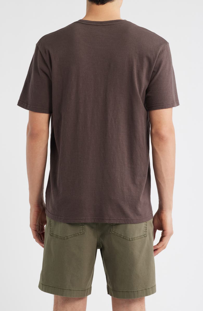 Treasure & Bond Lived In Slub Jersey Crewneck T-Shirt, Alternate, color, Brown Seal