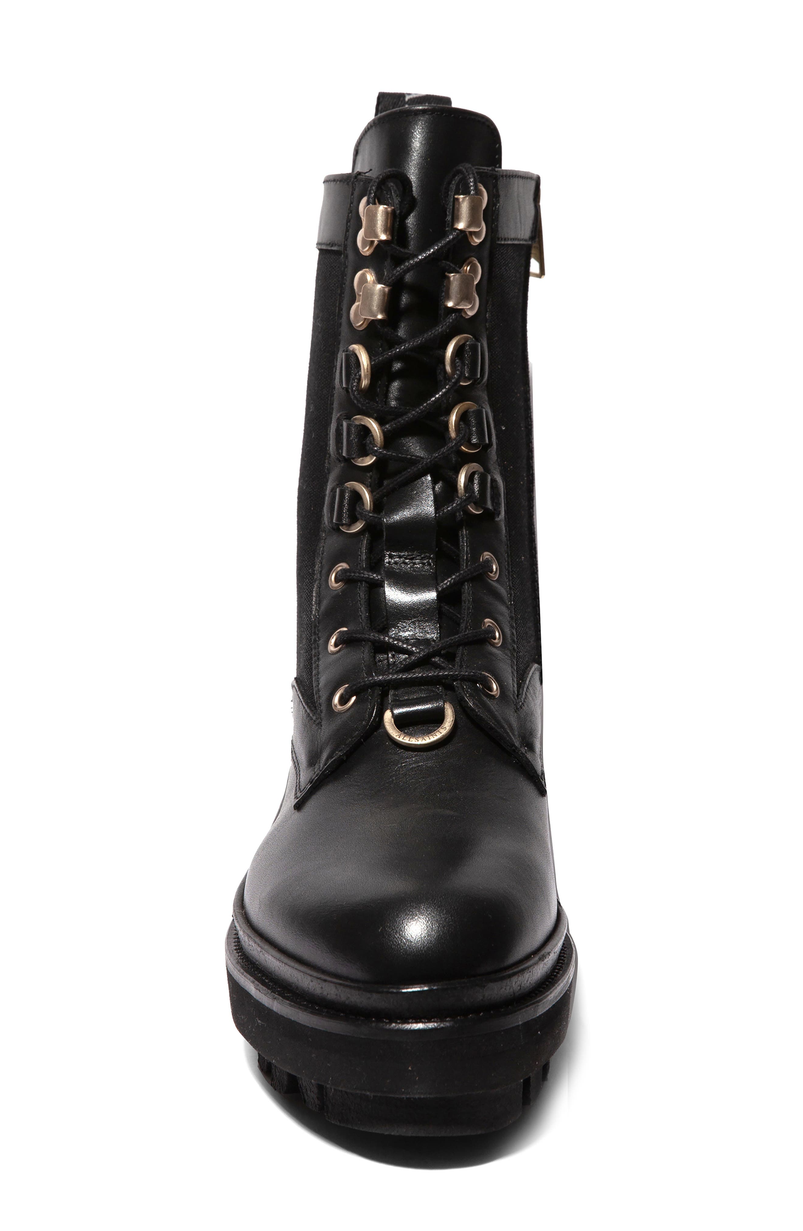 AllSaints Beth Combat Boot, Alternate, color, 