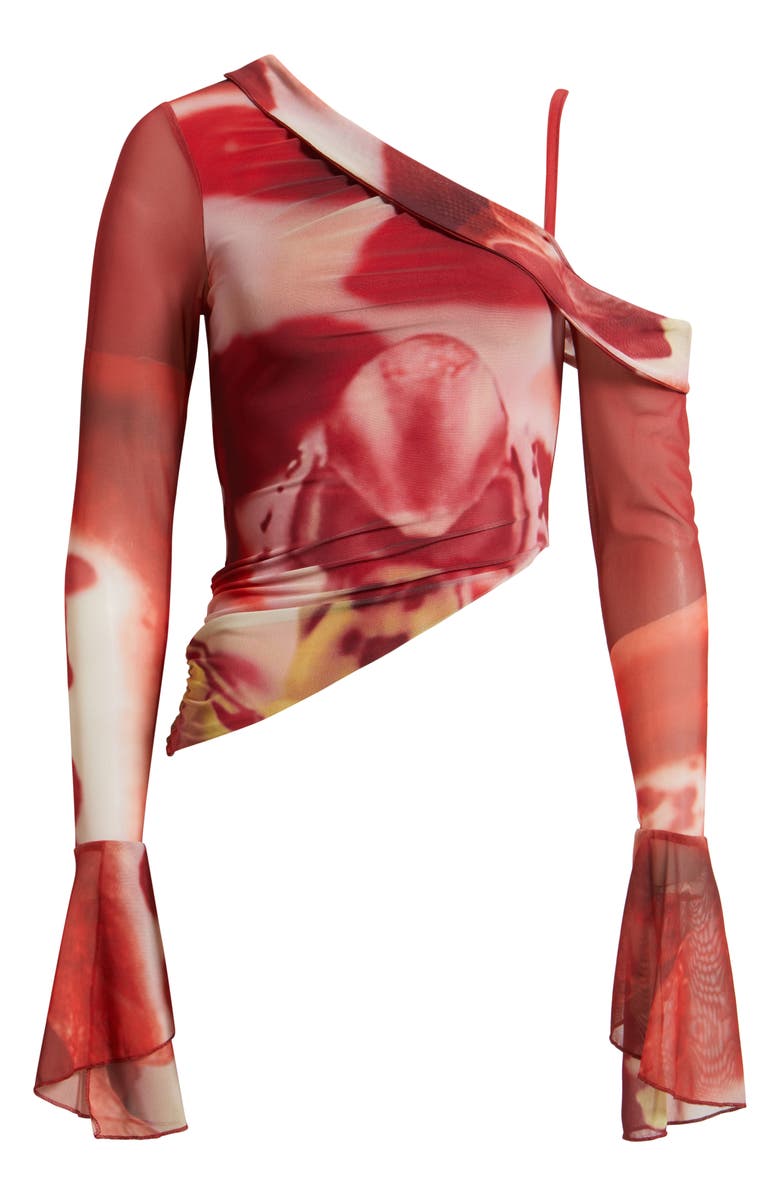 Feners Susurro Print Off the Shoulder Top, Alternate, color, Blush