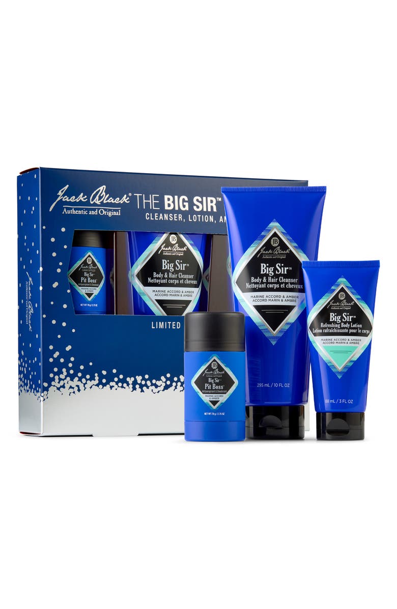 Jack Black The Big Sir<sup>™</sup> Cleanser, Lotion & Deodorant Set (Limited Edition) $60 Value, Main, color, 