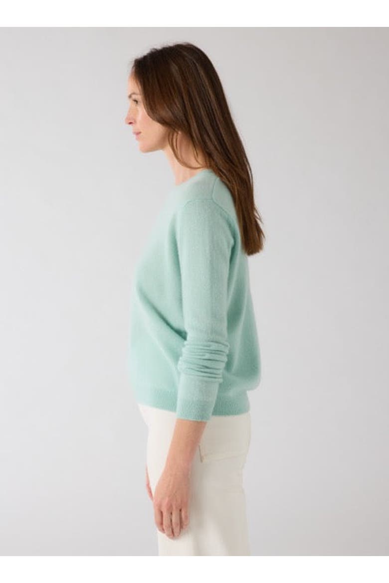 Cashmere Seamless Long Sleeve Crewneck, Alternate, color, VERT D'EAU