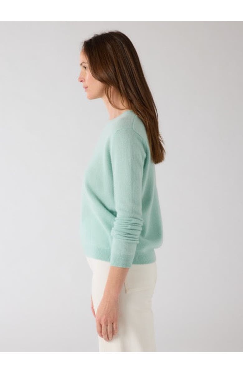 Majestic Filatures Cashmere Seamless Long Sleeve Crewneck, Alternate, color, Vert D'eau
