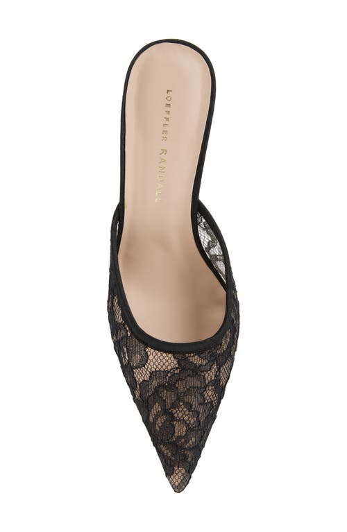 Loeffler Randall Layla Lace Mules In Black
