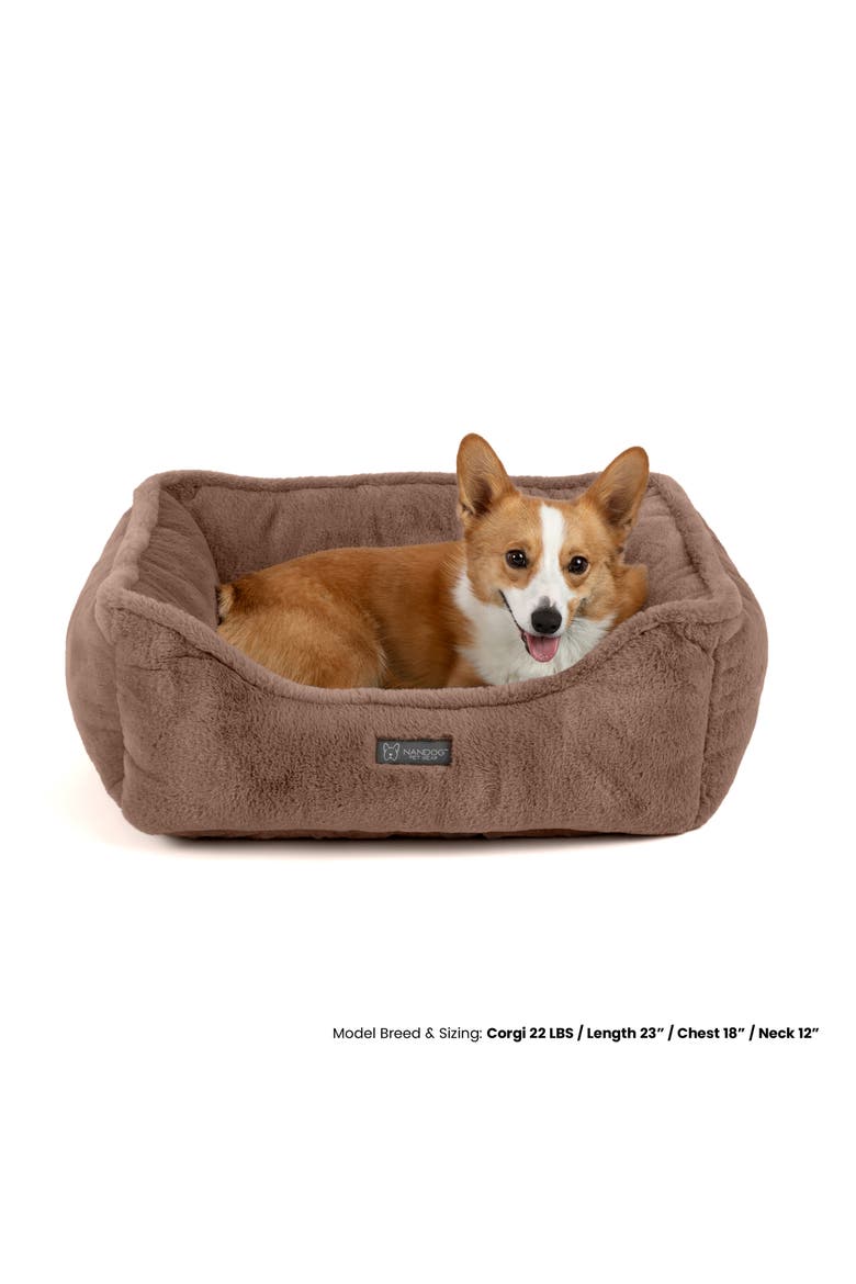 Super Cloud Dog  Bed- Reversible Cat & Dog Bed, Alternate, color, Mocha Brown