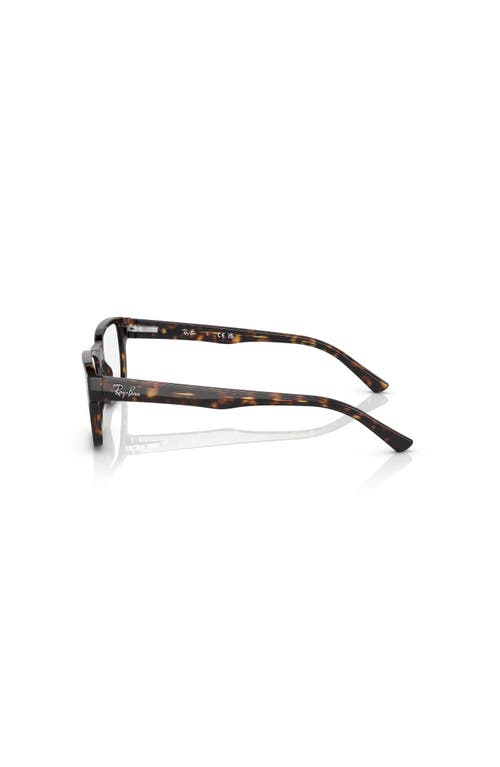 Ray Ban Ray-ban 55mm Square Optical Glasses In Black
