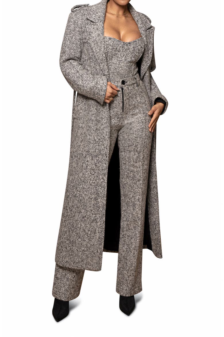 Stay Sharp Tweed Pants, Alternate, color, GRAY
