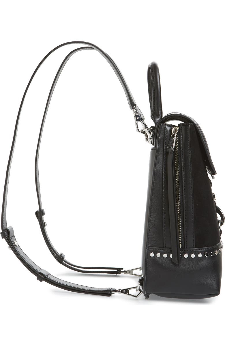Rebecca Minkoff Bree Studded Leather Convertible Backpack, Alternate, color,