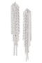 Chain & Crystal Fringe Drop Earrings