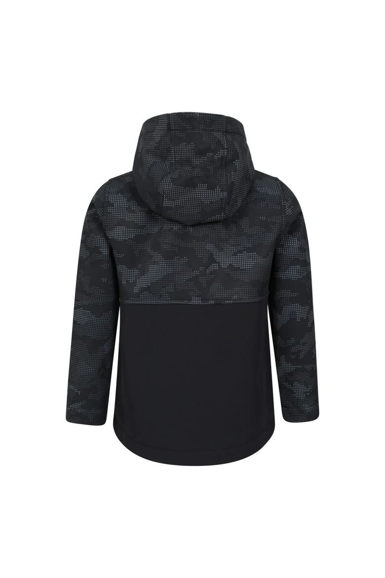 Childrens/Kids Exodus Camouflage Soft Shell Jacket, Alternate, color, Black