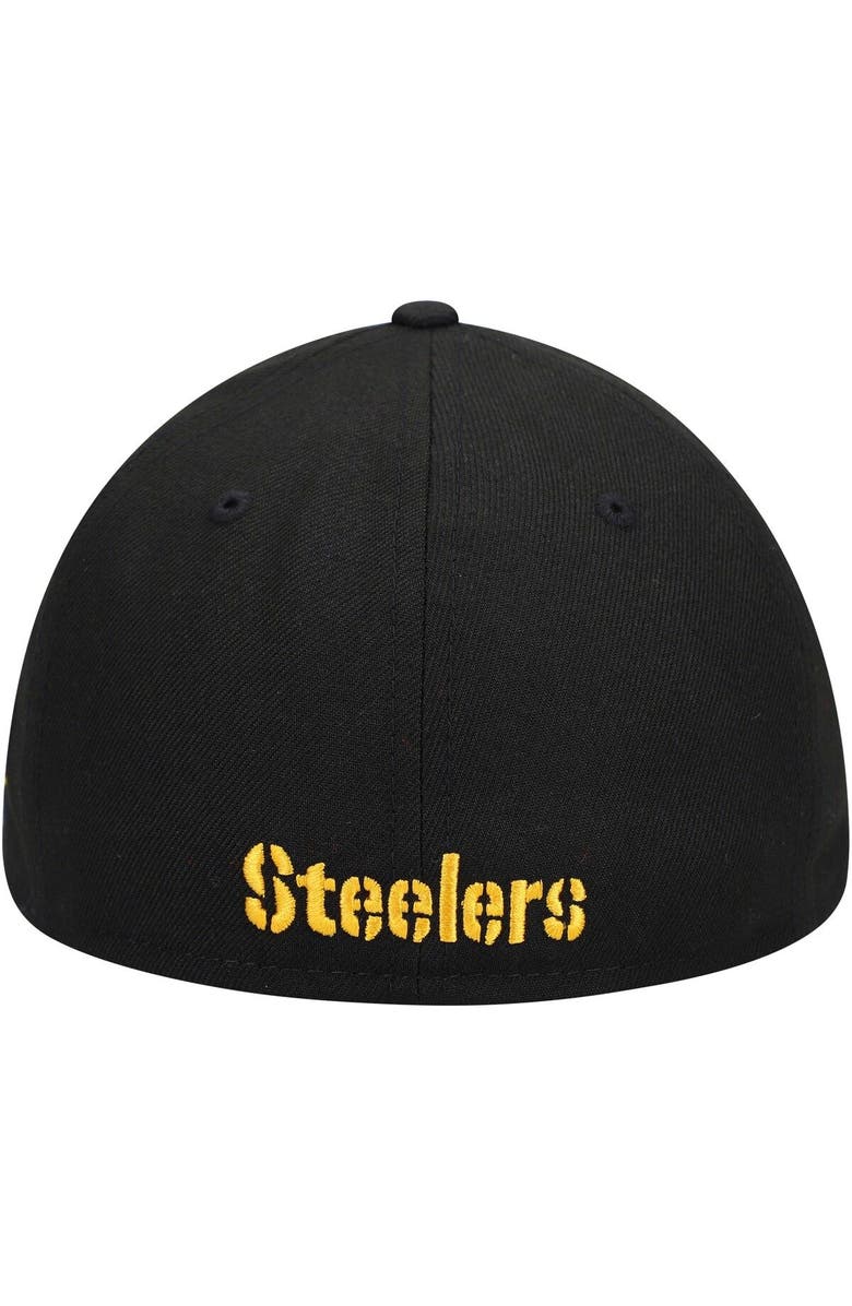 New Era Men's New Era Black Pittsburgh Steelers Omaha Low Profile 59FIFTY Fitted Hat, Alternate, color, 