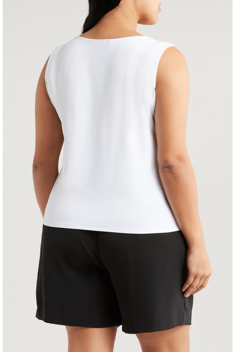 'Lyssentials Evie Scoop Neck Tank, Alternate, color, WHITE