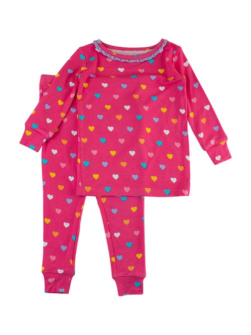 Rufflebutts Softsnooze Toddler Girls Ruffle Long Sleeve Pajama Set