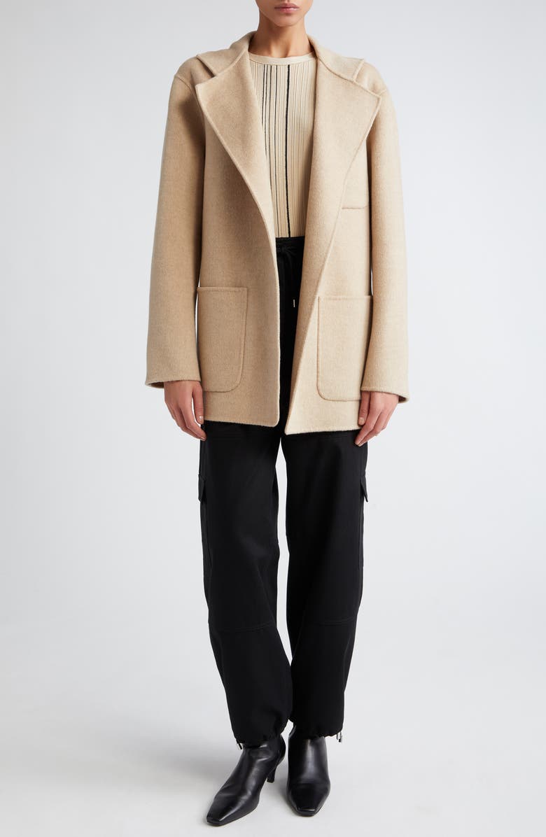 TOTEME Patch Pocket Wool Jacket, Alternate, color, 