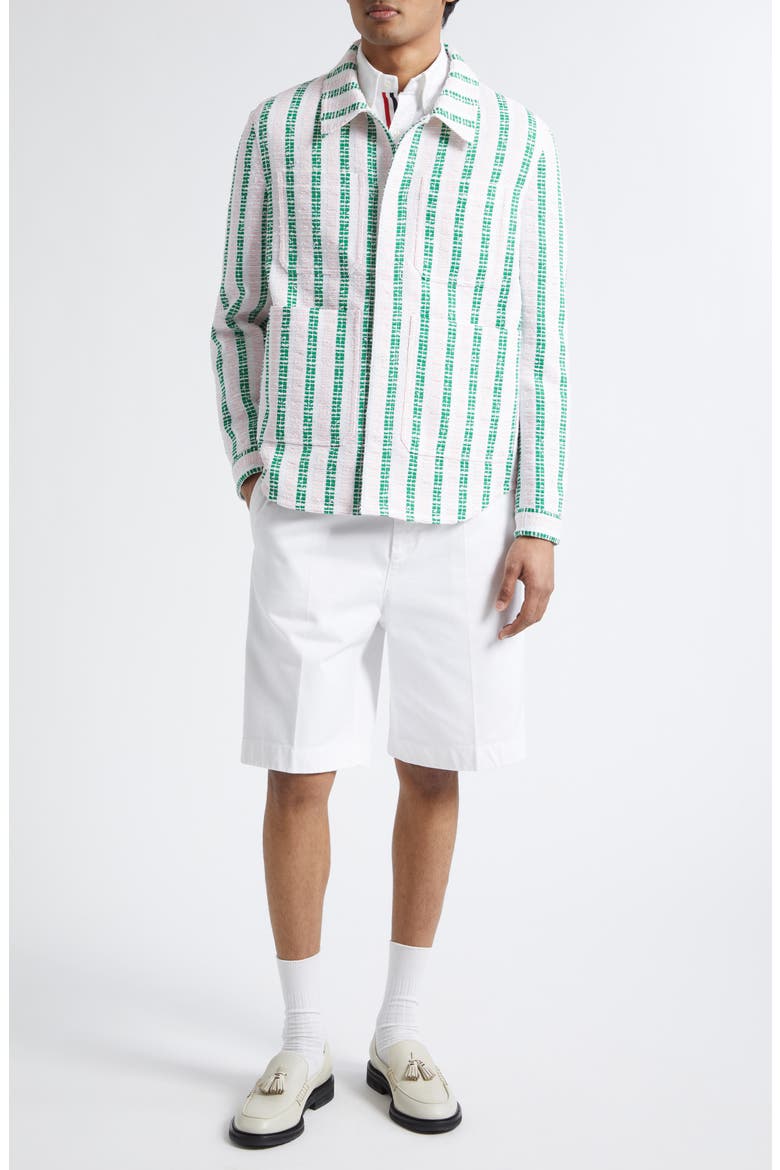 Stripe Utility Shirt Jacket, Alternate, color, LIGHT PINK