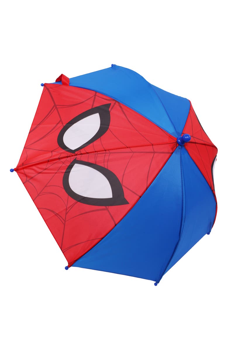 Marvel Spider-Man Face Kids Umbrella, Alternate, color, Multi