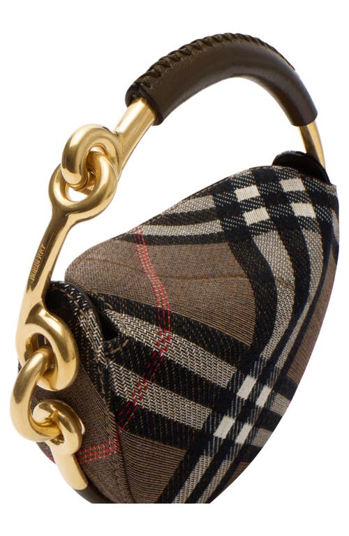 Burberry Bridle Check Clutch In Brown