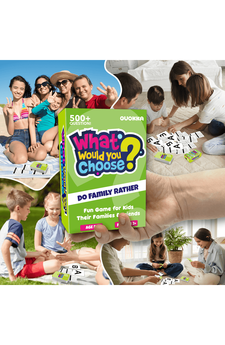 Quokka What Would You Choose? Trivia and Card Games for Kids & Family, Alternate, color, Family