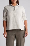 MAX STUDIO Stripe Popover Tunic